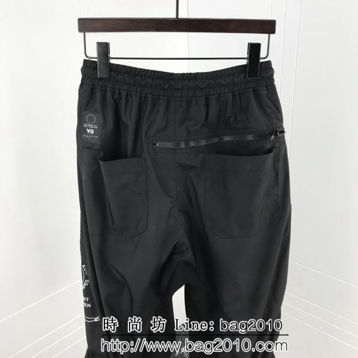 Y-3山本耀司 爆炸單品 18年秋冬新款 微跨 假兩件男款休閒褲 ydi1369
